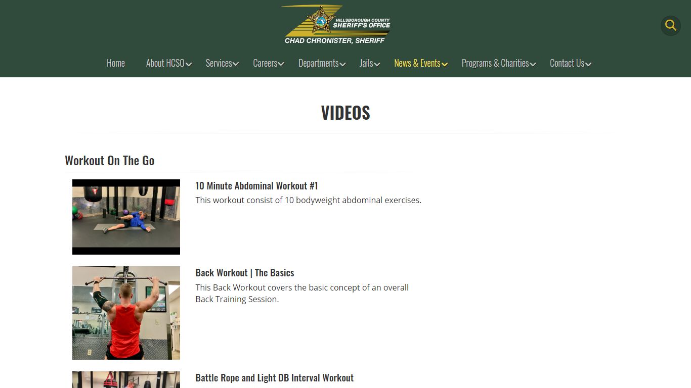 Hillsborough County Sheriff's Office Videos | HCSO, Tampa FL
